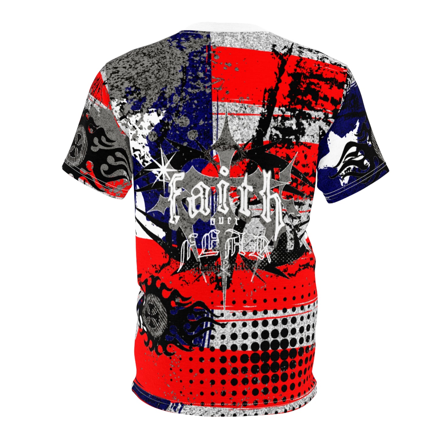 Tee - Faith over Fear Patriotic Unisex Cut & Sew Shirt