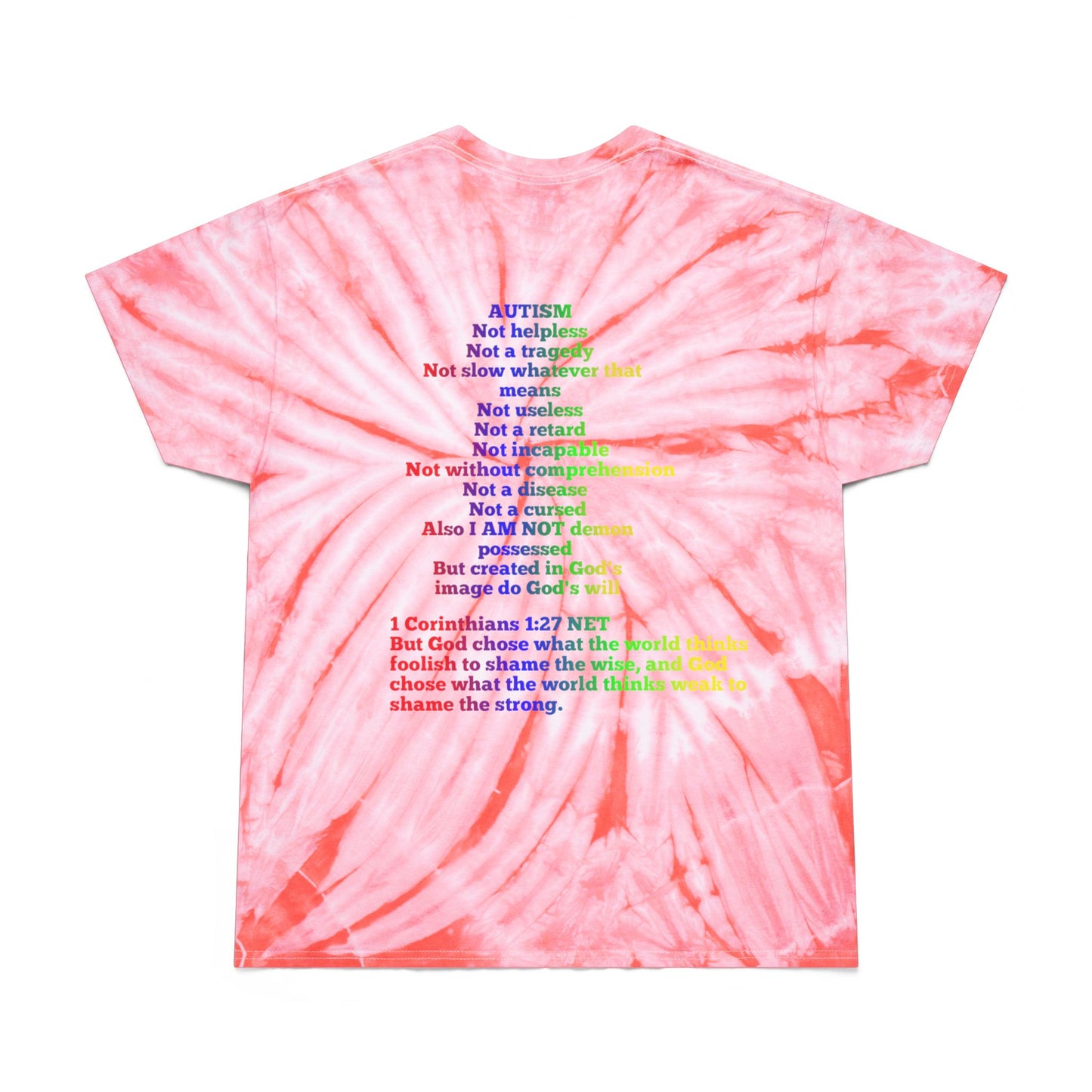 Autism Awareness Tie-Dye Tee, Cyclone