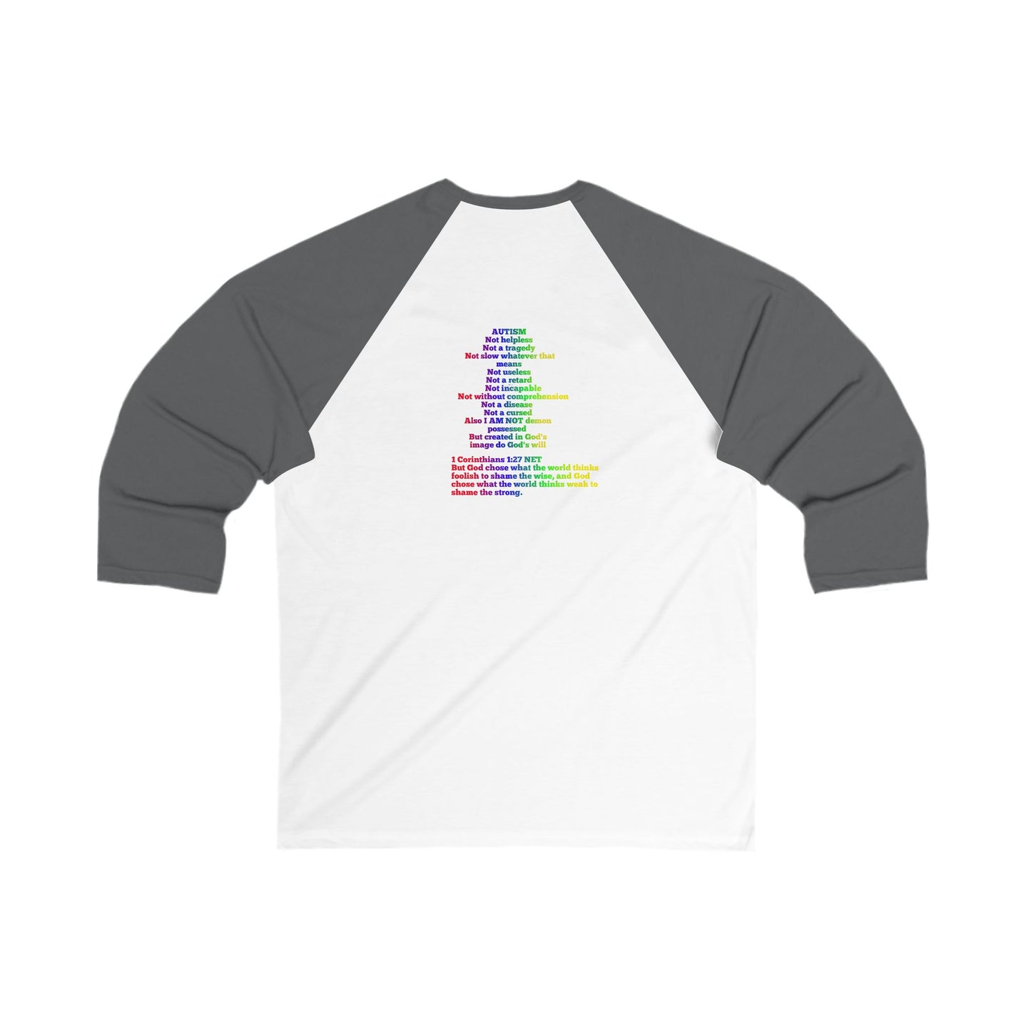 Unisex 3\4 Sleeve Baseball Tee
