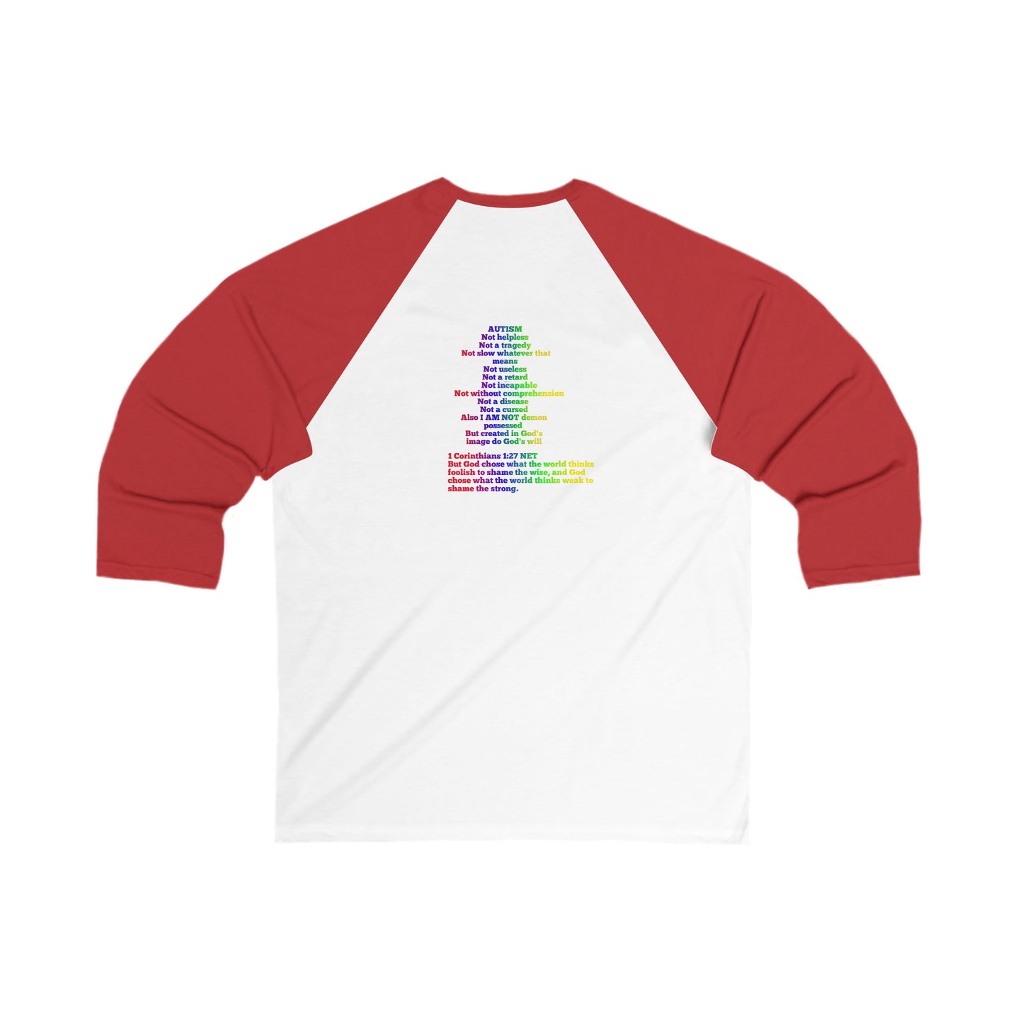 Unisex 3\4 Sleeve Baseball Tee