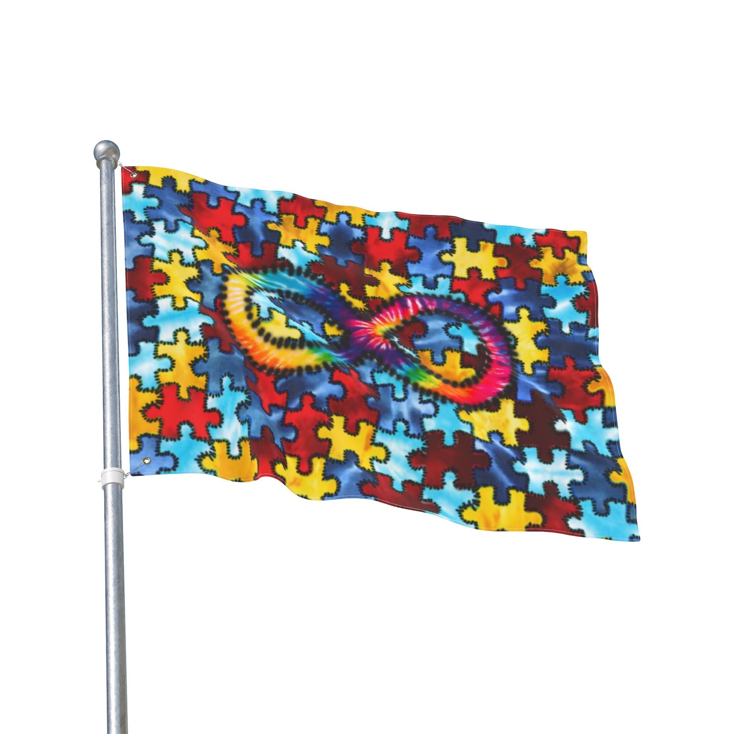 Autism Awareness Flag