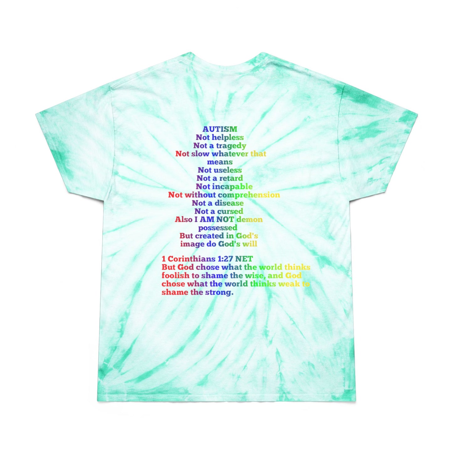 Autism Awareness Tie-Dye Tee, Cyclone