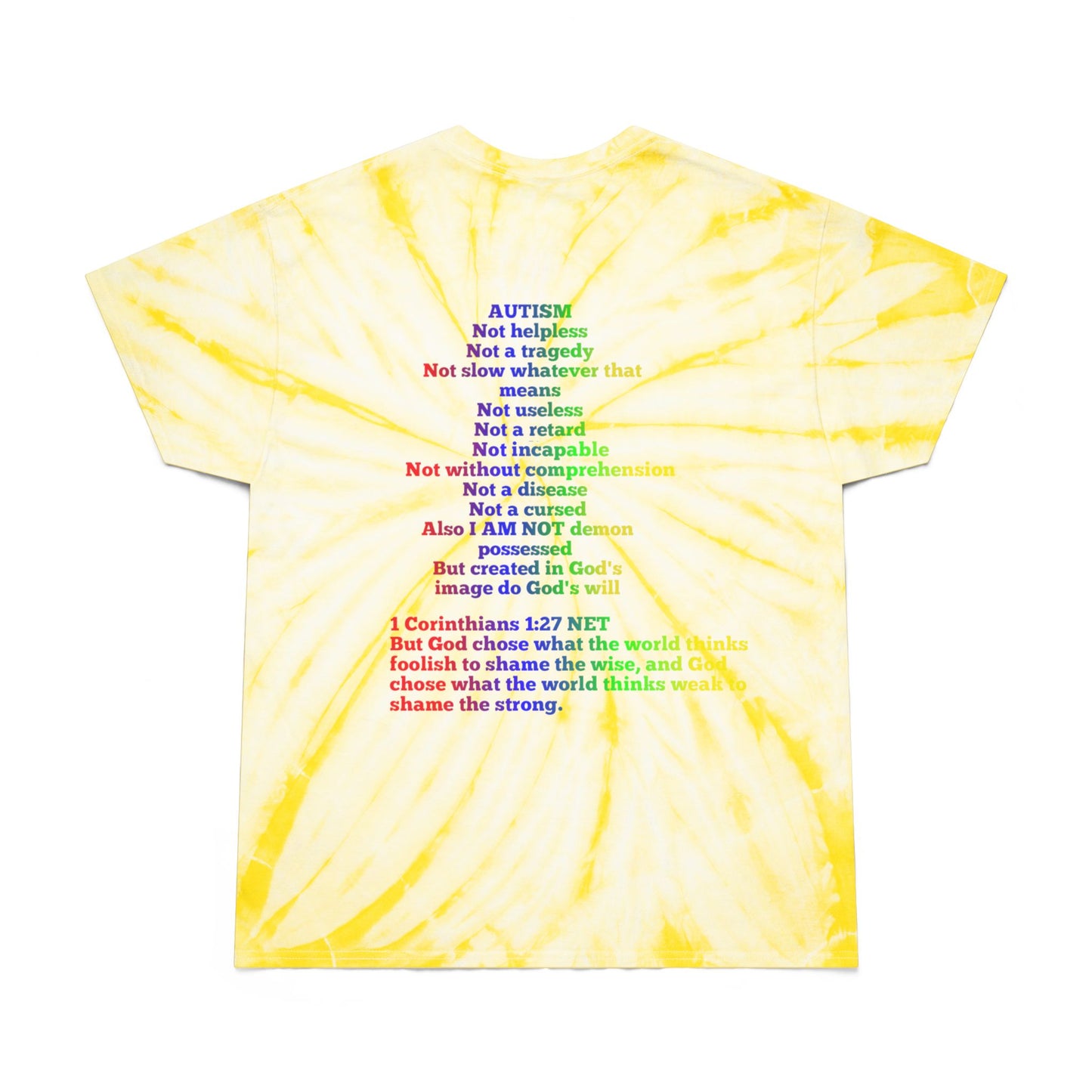 Autism Awareness Tie-Dye Tee, Cyclone