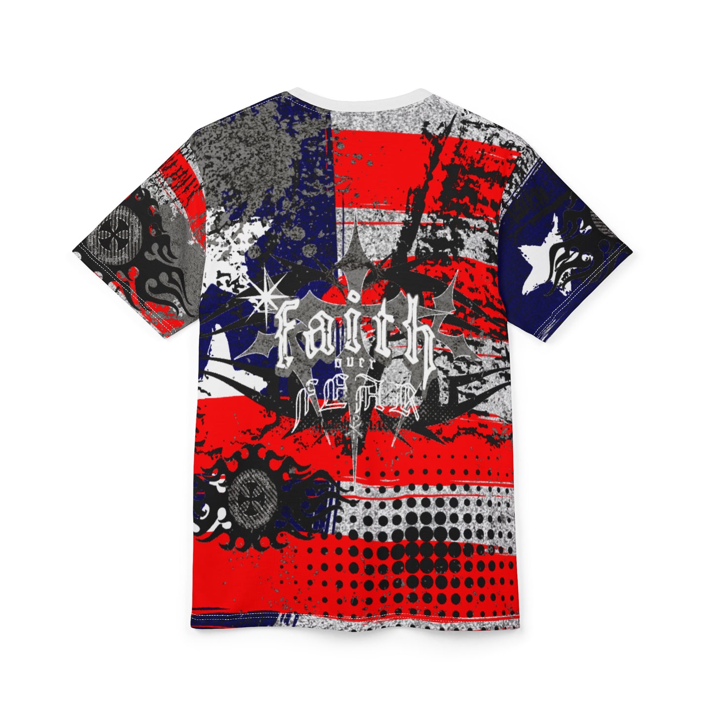 Tee - Faith over Fear Patriotic Unisex Cut & Sew Shirt