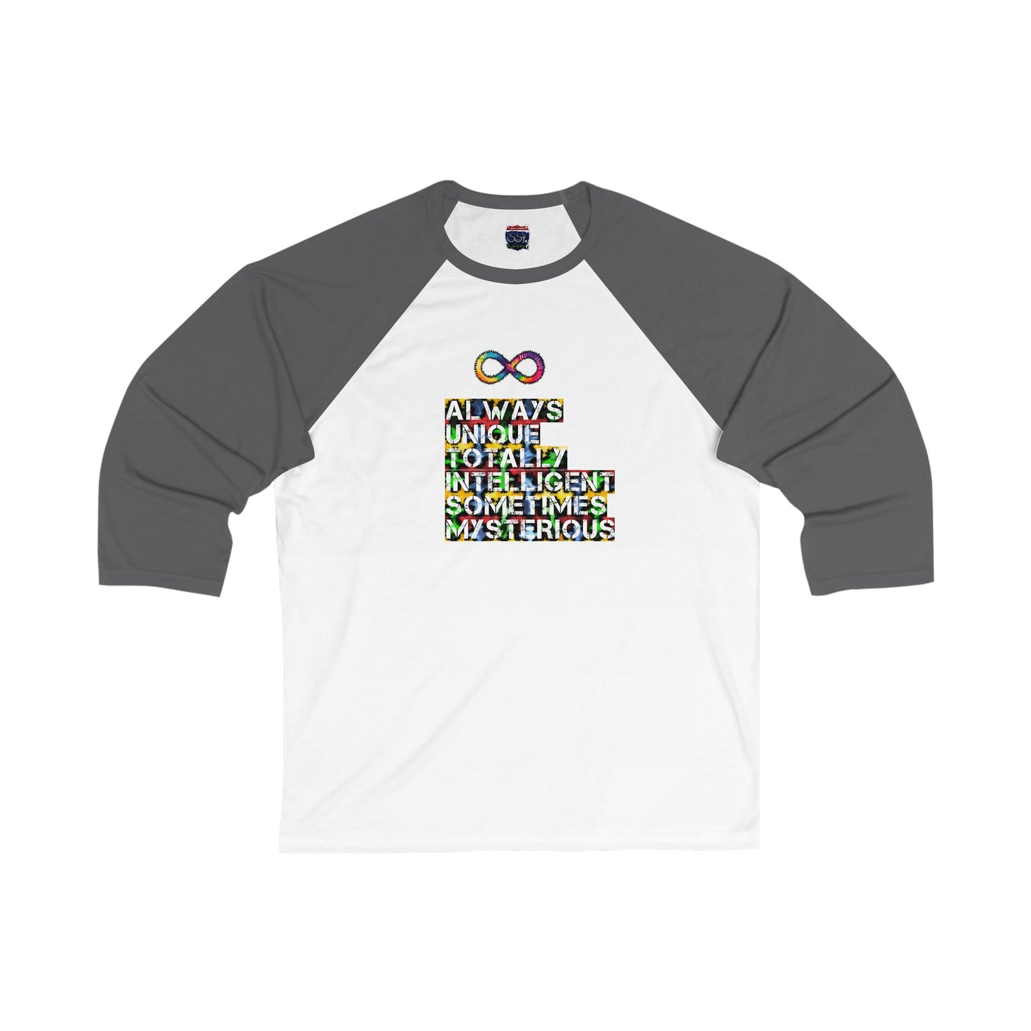 Unisex 3\4 Sleeve Baseball Tee