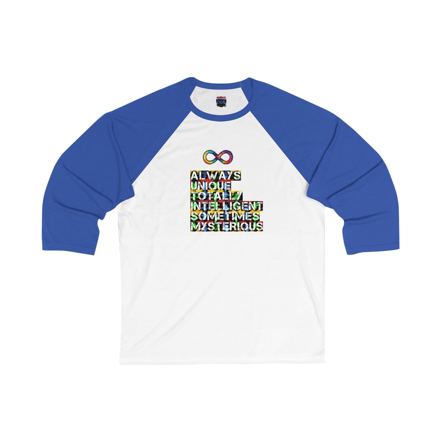 Unisex 3\4 Sleeve Baseball Tee