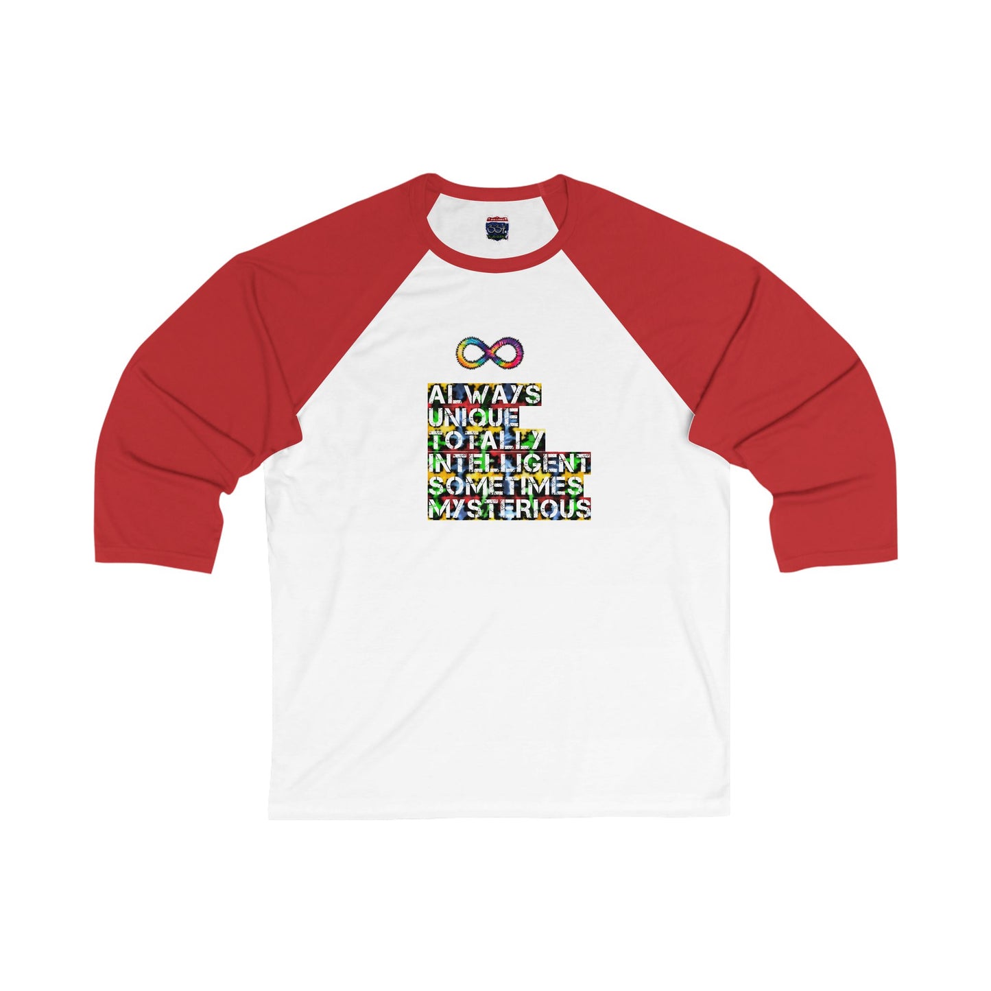 Unisex 3\4 Sleeve Baseball Tee