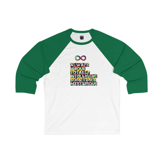 Unisex 3\4 Sleeve Baseball Tee