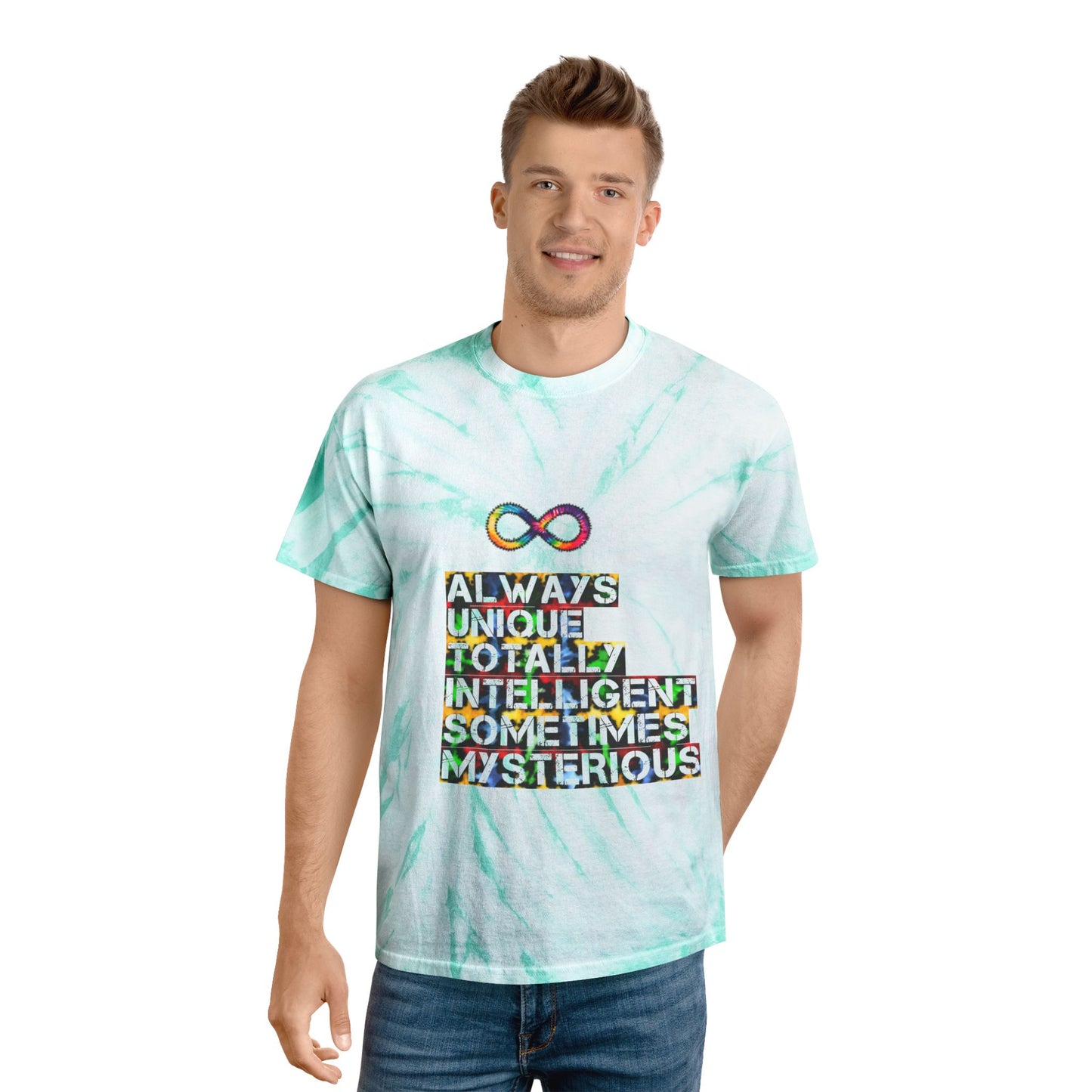 Autism Awareness Tie-Dye Tee, Cyclone