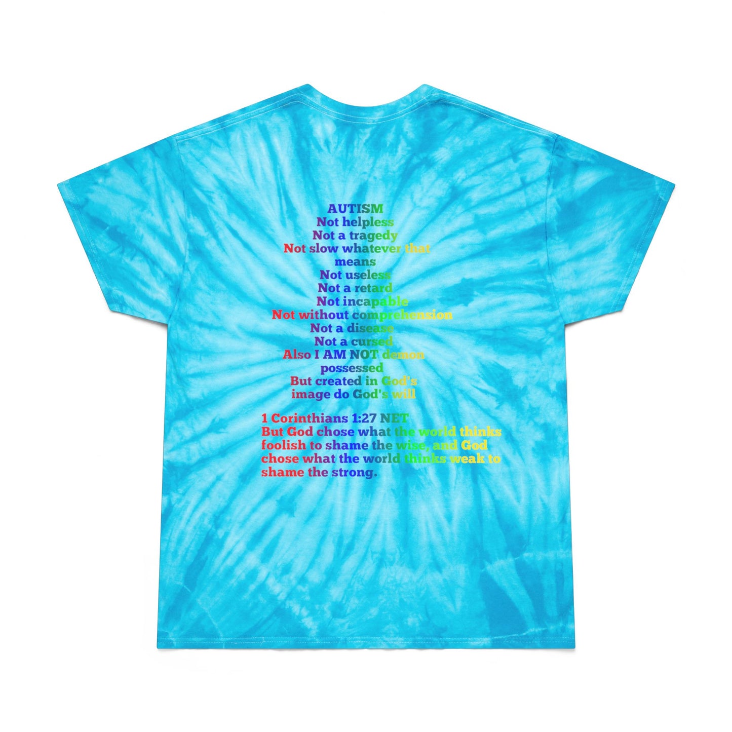 Autism Awareness Tie-Dye Tee, Cyclone