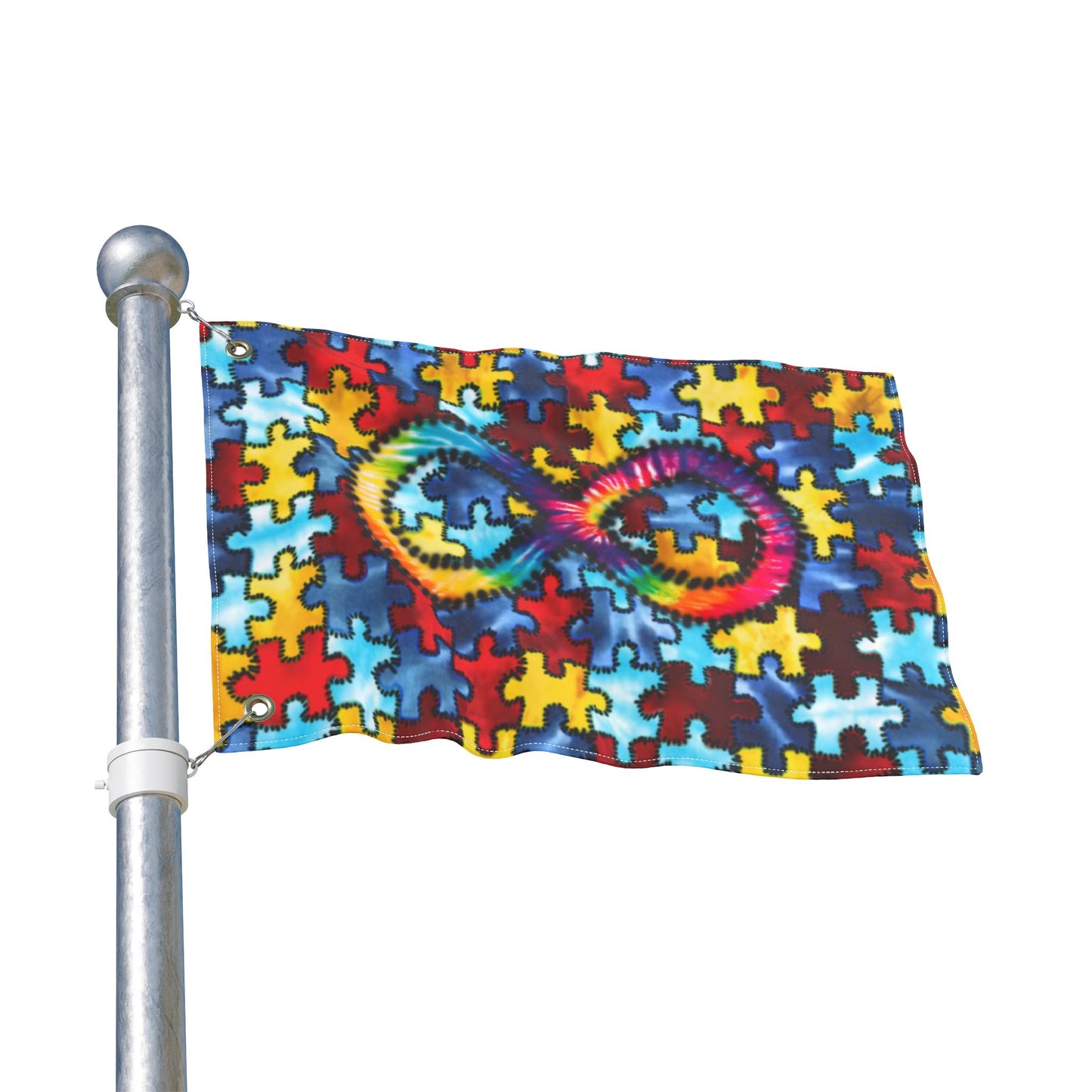 Autism Awareness Flag