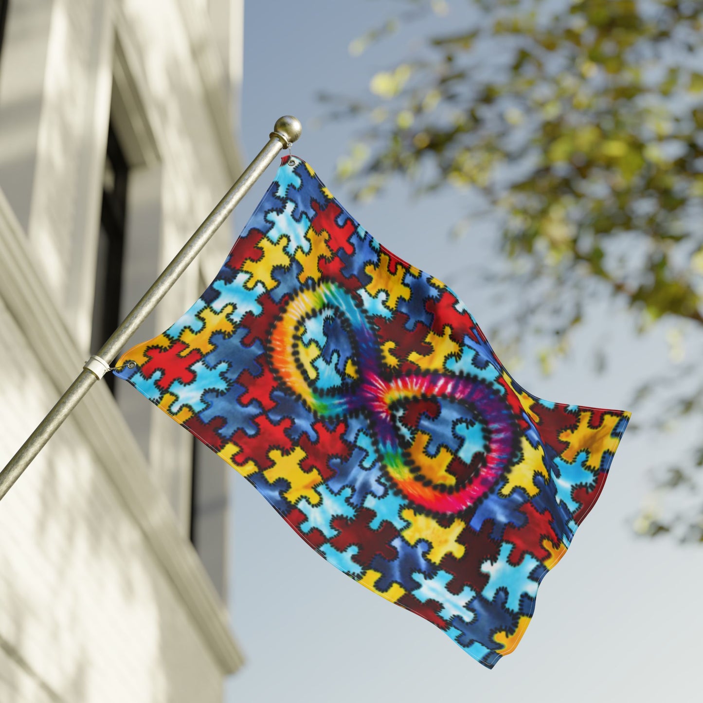 Autism Awareness Flag