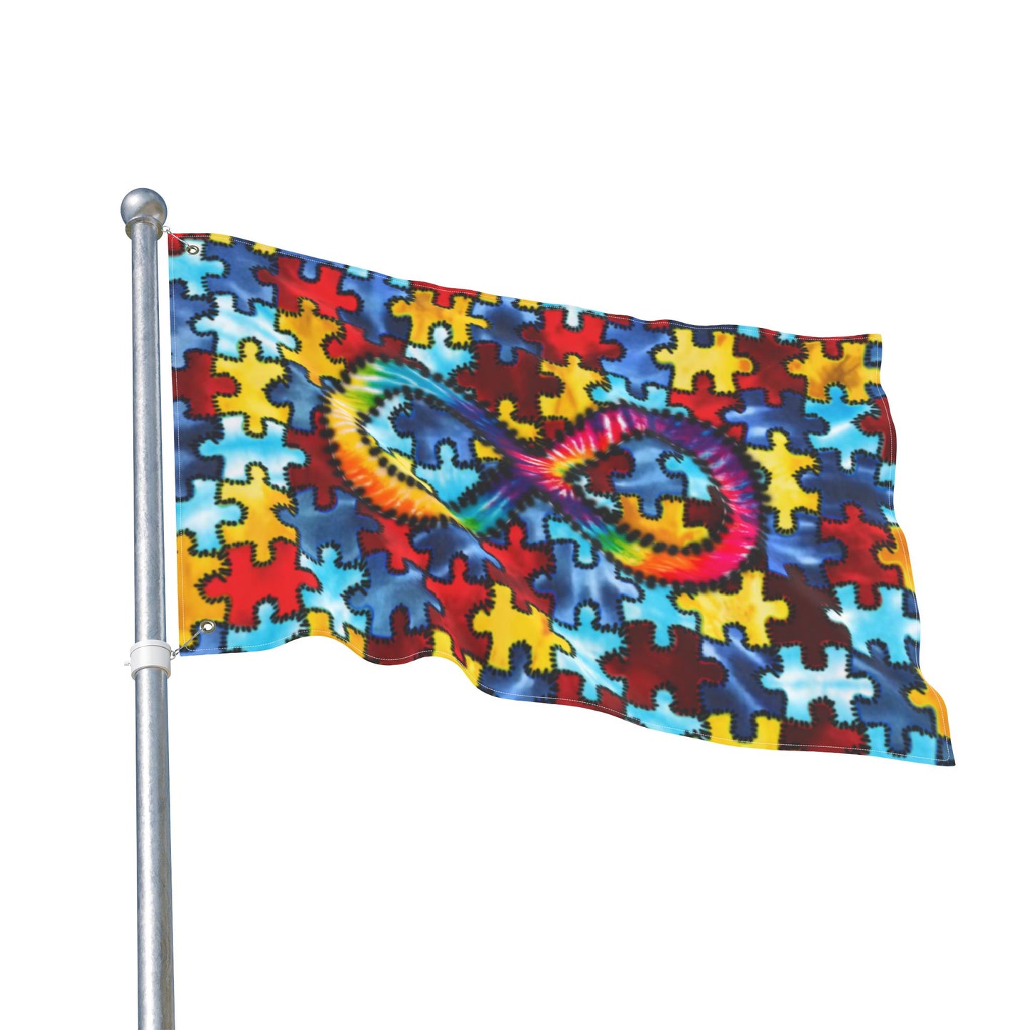 Autism Awareness Flag