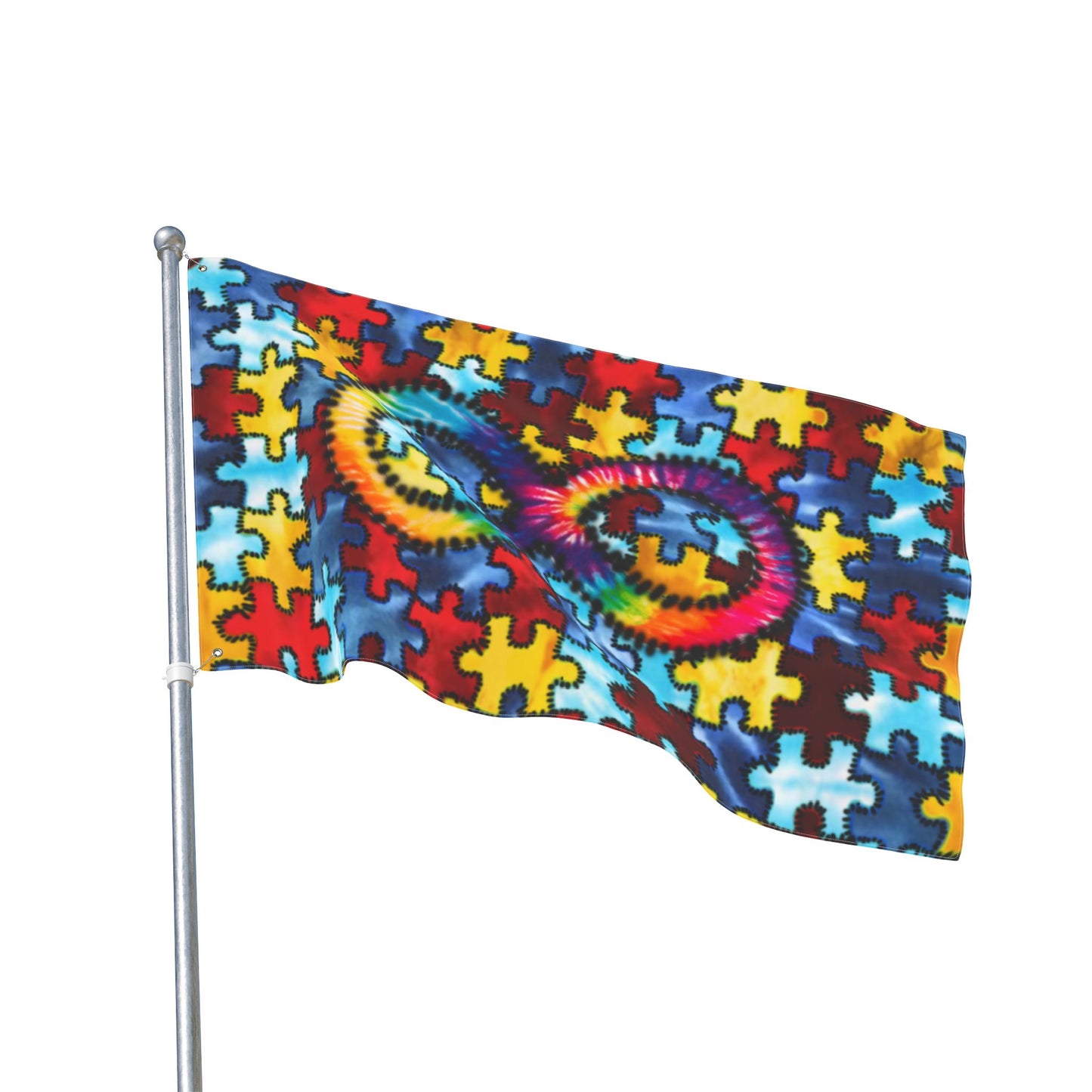 Autism Awareness Flag