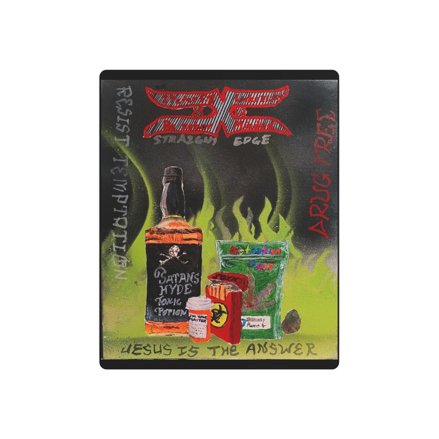 Straight edge Art Sign