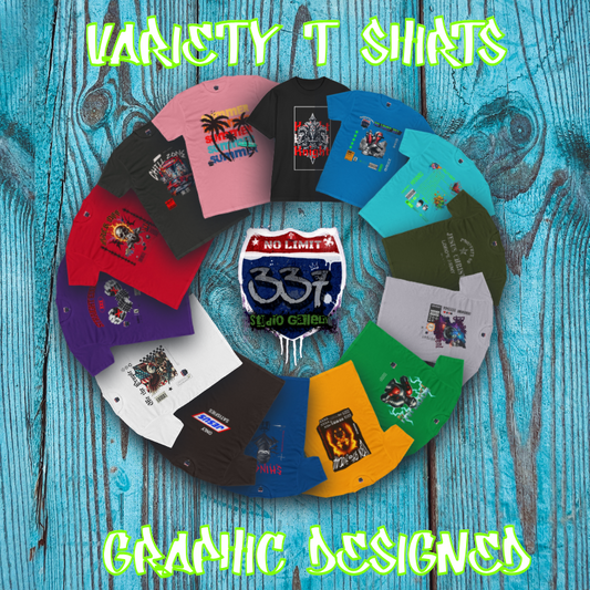 No Limit 337 Studio Gallery Unisex Variety Cotton Crew Tee Set